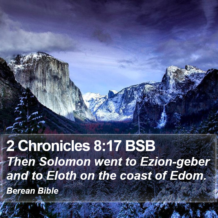 2 Chronicles 8:17 BSB Bible Study