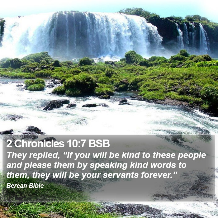 2 Chronicles 10:7 BSB Bible Study