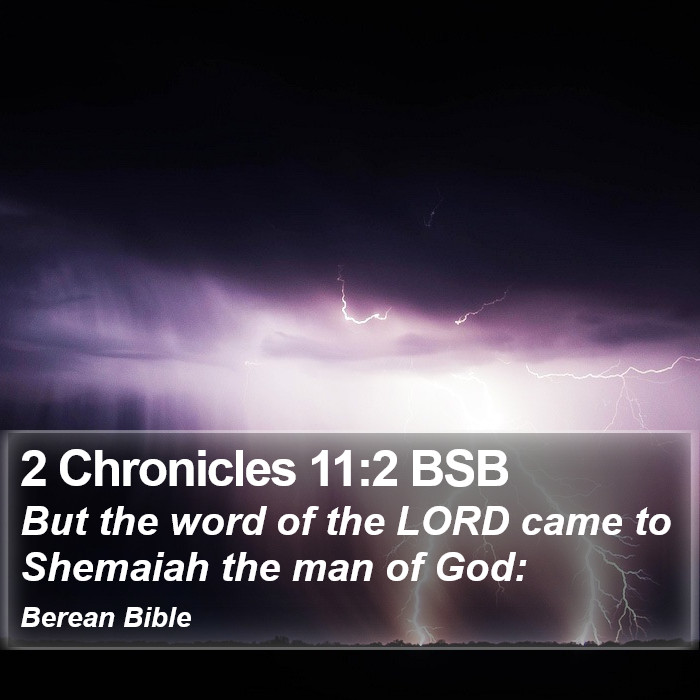 2 Chronicles 11:2 BSB Bible Study