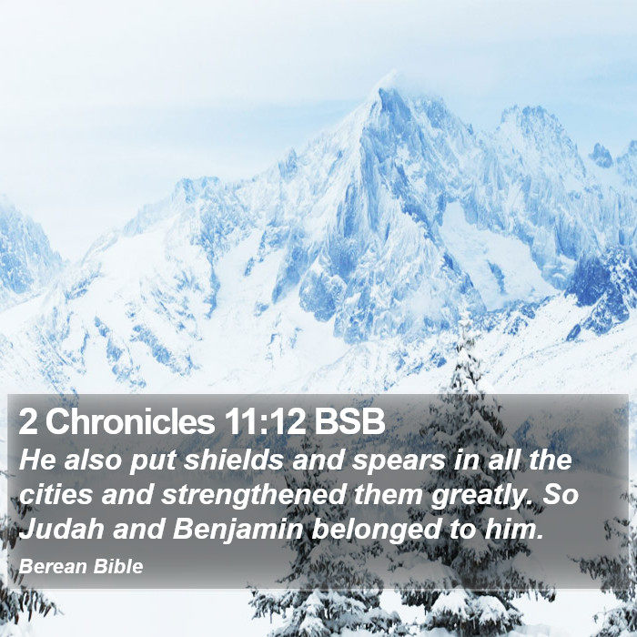 2 Chronicles 11:12 BSB Bible Study