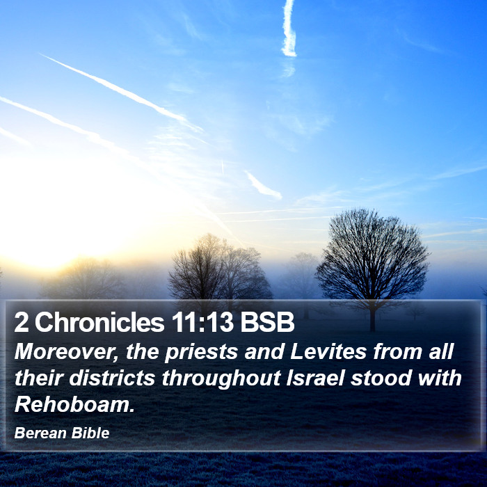 2 Chronicles 11:13 BSB Bible Study