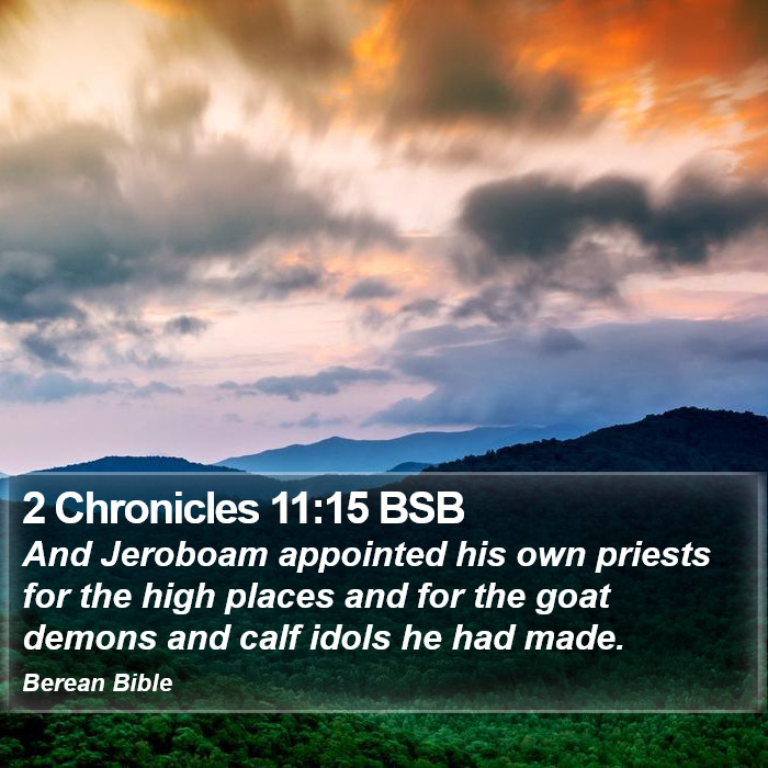 2 Chronicles 11:15 BSB Bible Study