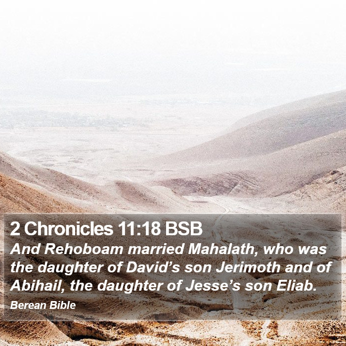 2 Chronicles 11:18 BSB Bible Study