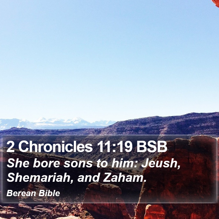 2 Chronicles 11:19 BSB Bible Study