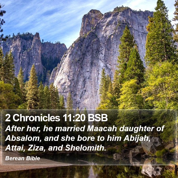 2 Chronicles 11:20 BSB Bible Study