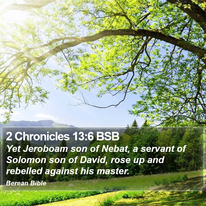 2 Chronicles 13:6 BSB Bible Study