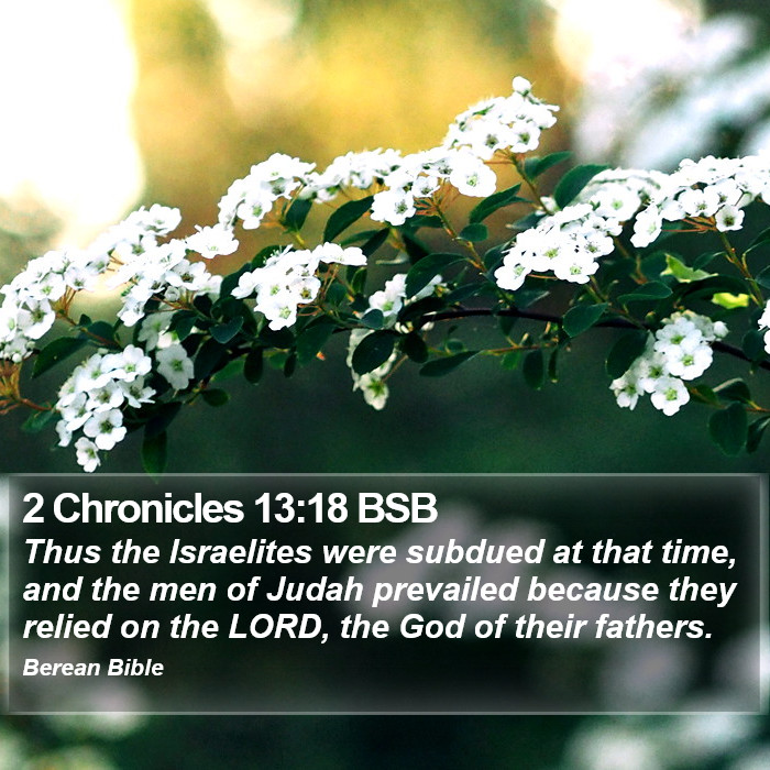 2 Chronicles 13:18 BSB Bible Study