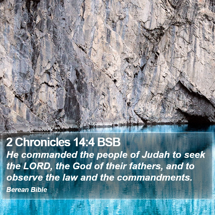 2 Chronicles 14:4 BSB Bible Study