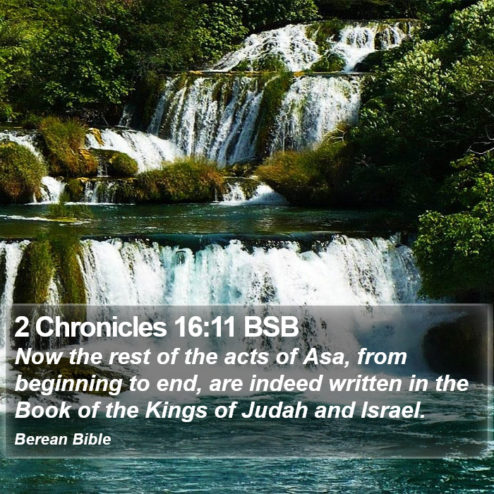 2 Chronicles 16:11 BSB Bible Study