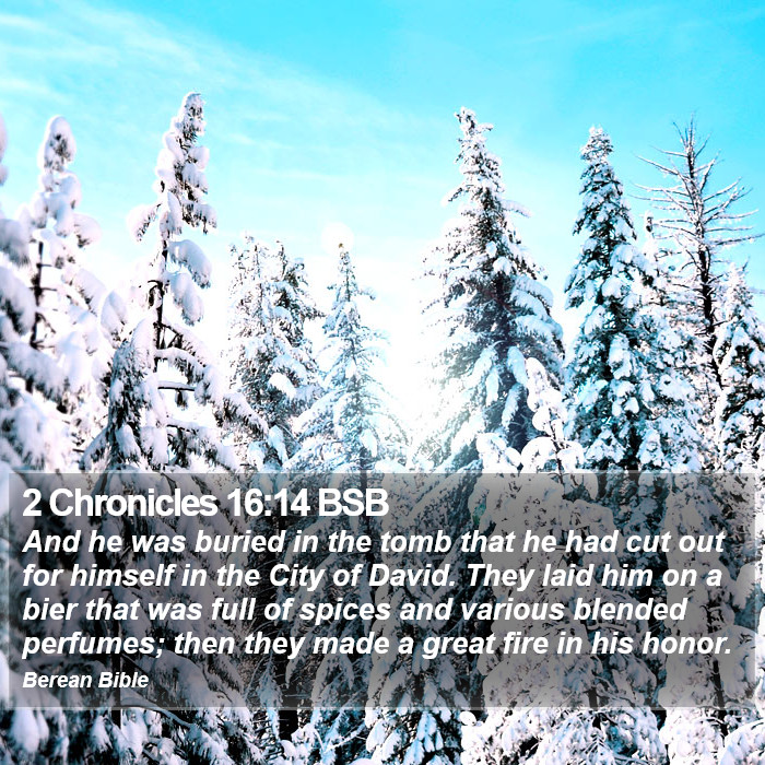 2 Chronicles 16:14 BSB Bible Study