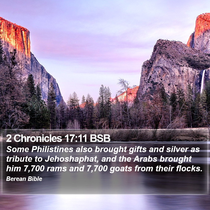 2 Chronicles 17:11 BSB Bible Study