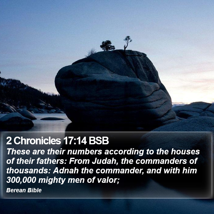 2 Chronicles 17:14 BSB Bible Study