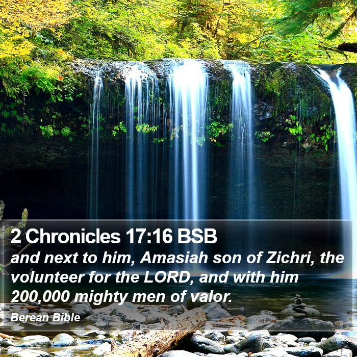 2 Chronicles 17:16 BSB Bible Study