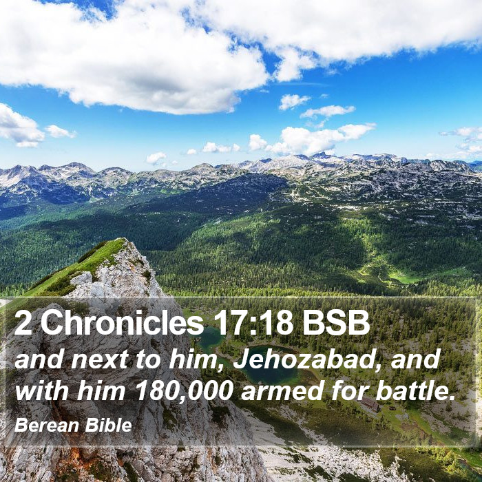 2 Chronicles 17:18 BSB Bible Study