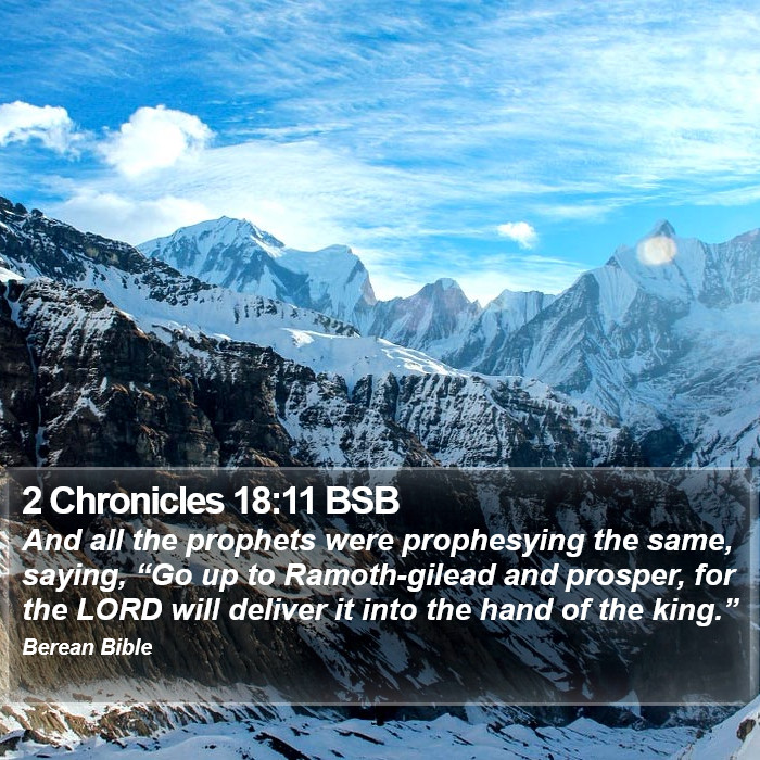 2 Chronicles 18:11 BSB Bible Study