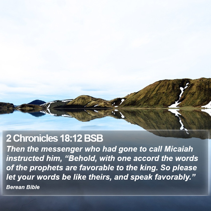 2 Chronicles 18:12 BSB Bible Study