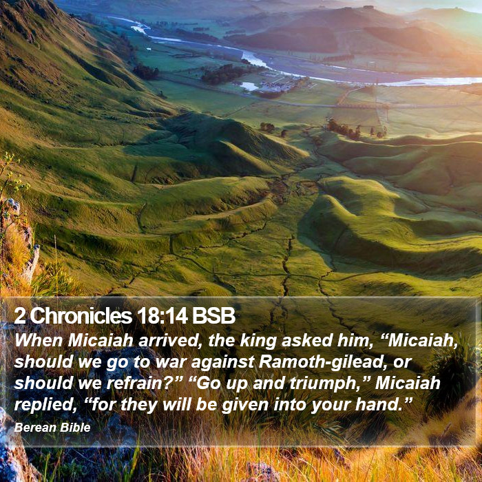 2 Chronicles 18:14 BSB Bible Study