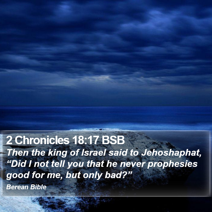 2 Chronicles 18:17 BSB Bible Study