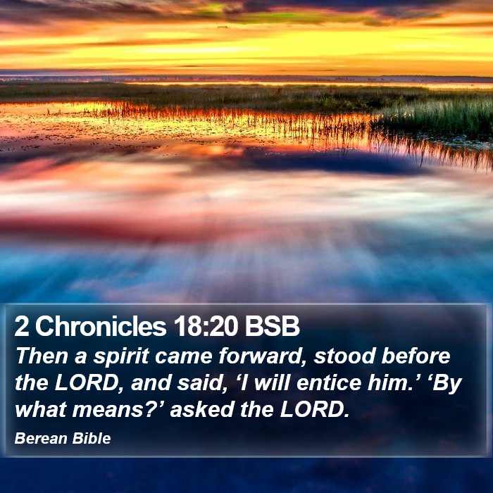 2 Chronicles 18:20 BSB Bible Study