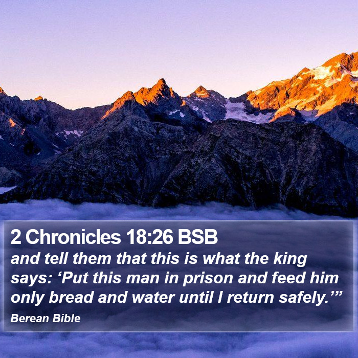 2 Chronicles 18:26 BSB Bible Study