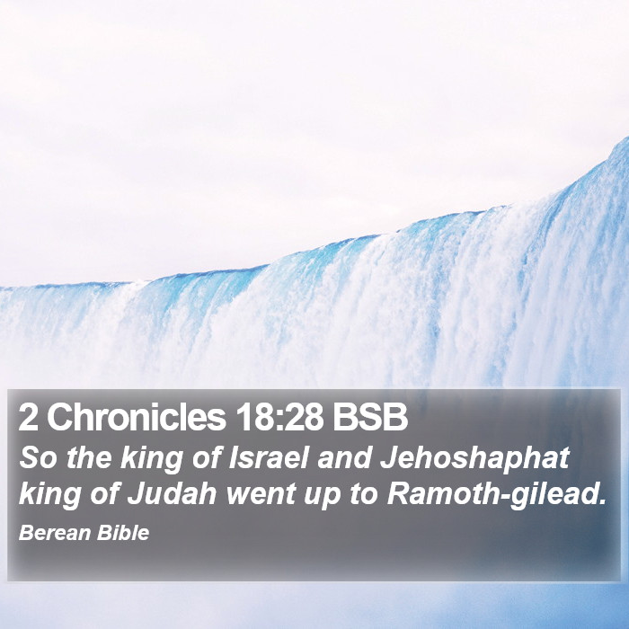 2 Chronicles 18:28 BSB Bible Study