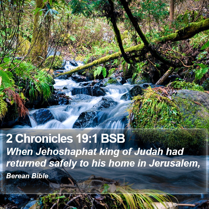 2 Chronicles 19:1 BSB Bible Study