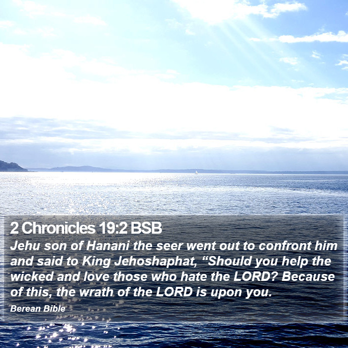 2 Chronicles 19:2 BSB Bible Study