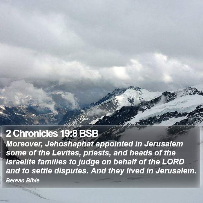 2 Chronicles 19:8 BSB Bible Study