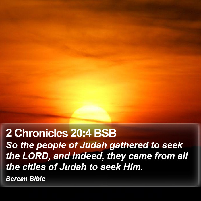 2 Chronicles 20:4 BSB Bible Study