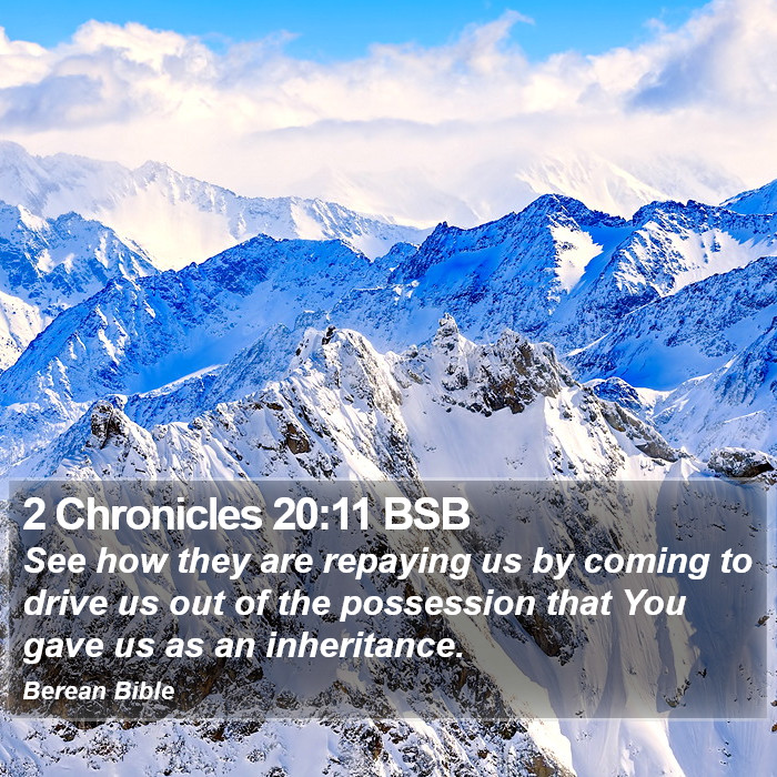 2 Chronicles 20:11 BSB Bible Study