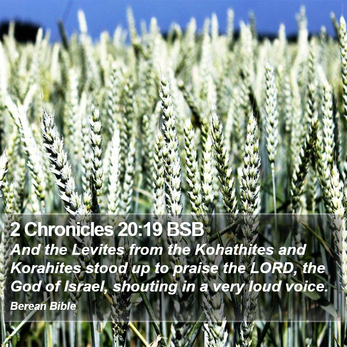 2 Chronicles 20:19 BSB Bible Study