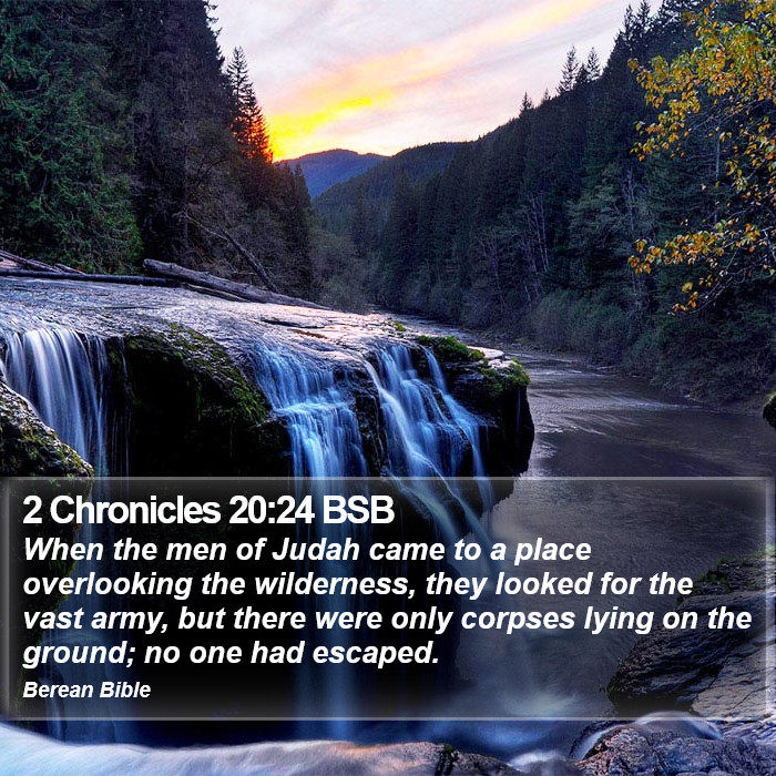 2 Chronicles 20:24 BSB Bible Study