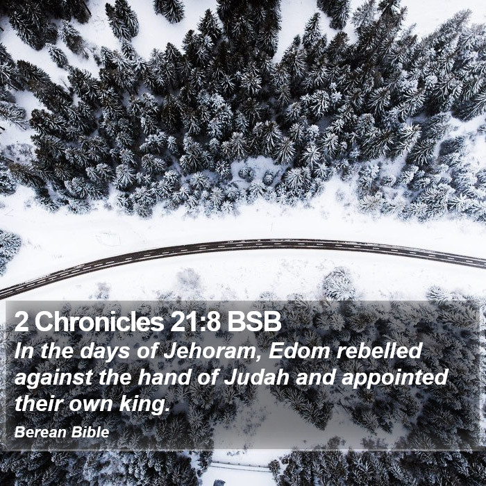 2 Chronicles 21:8 BSB Bible Study