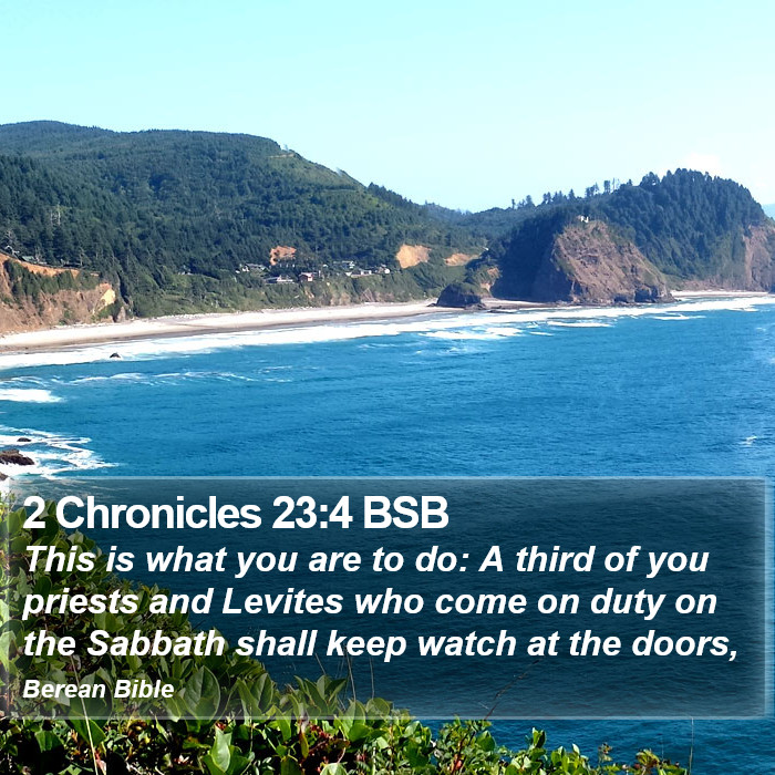 2 Chronicles 23:4 BSB Bible Study