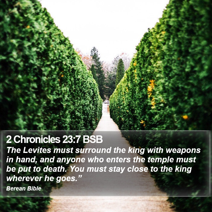 2 Chronicles 23:7 BSB Bible Study