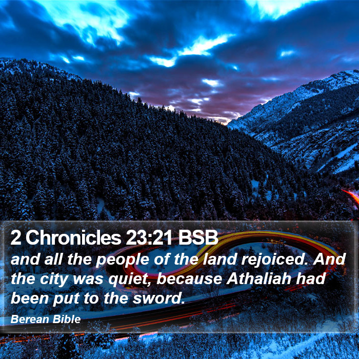 2 Chronicles 23:21 BSB Bible Study