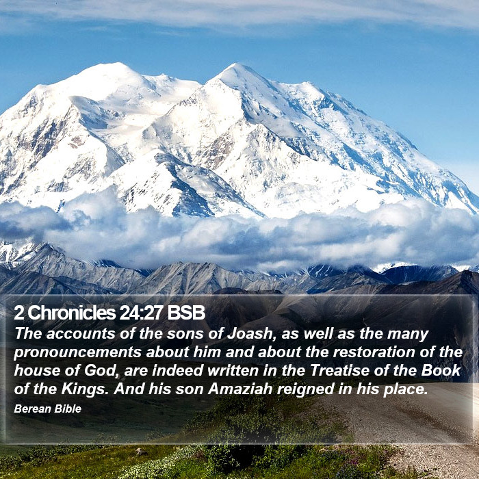 2 Chronicles 24:27 BSB Bible Study