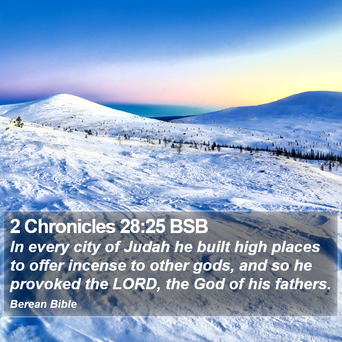 2 Chronicles 28:25 BSB Bible Study