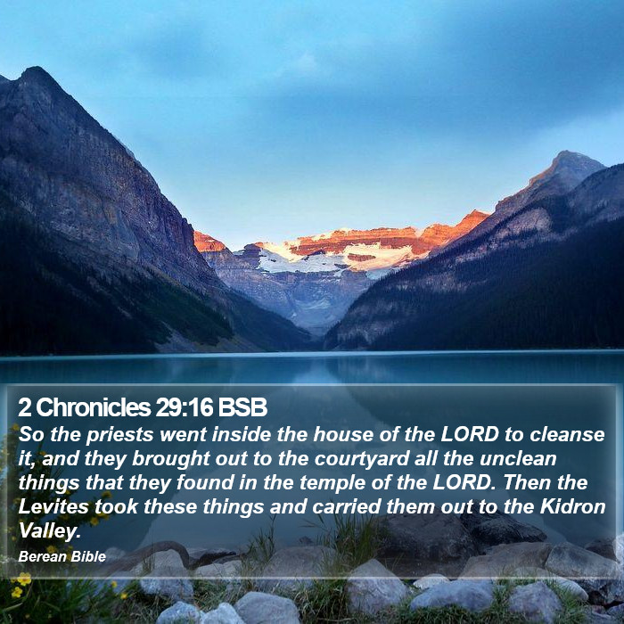 2 Chronicles 29:16 BSB Bible Study