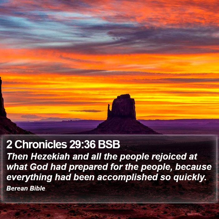 2 Chronicles 29:36 BSB Bible Study