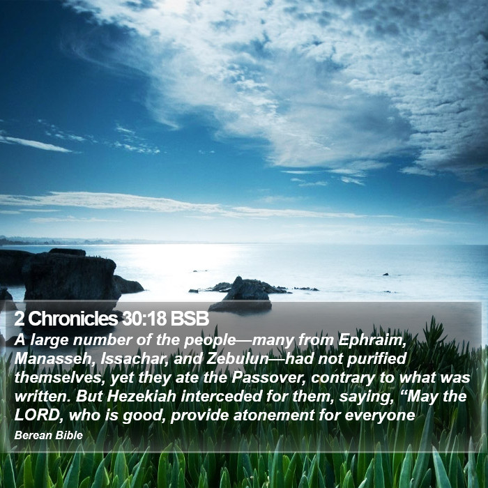 2 Chronicles 30:18 BSB Bible Study