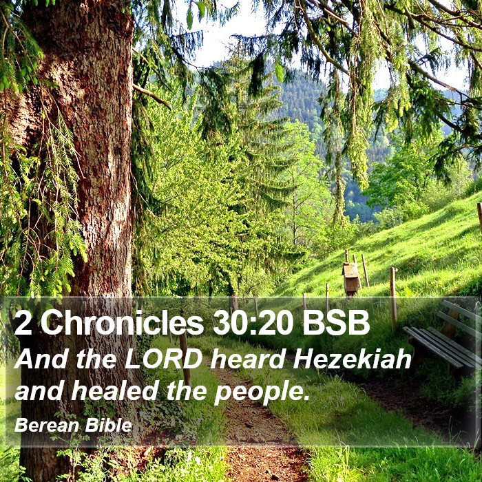 2 Chronicles 30:20 BSB Bible Study