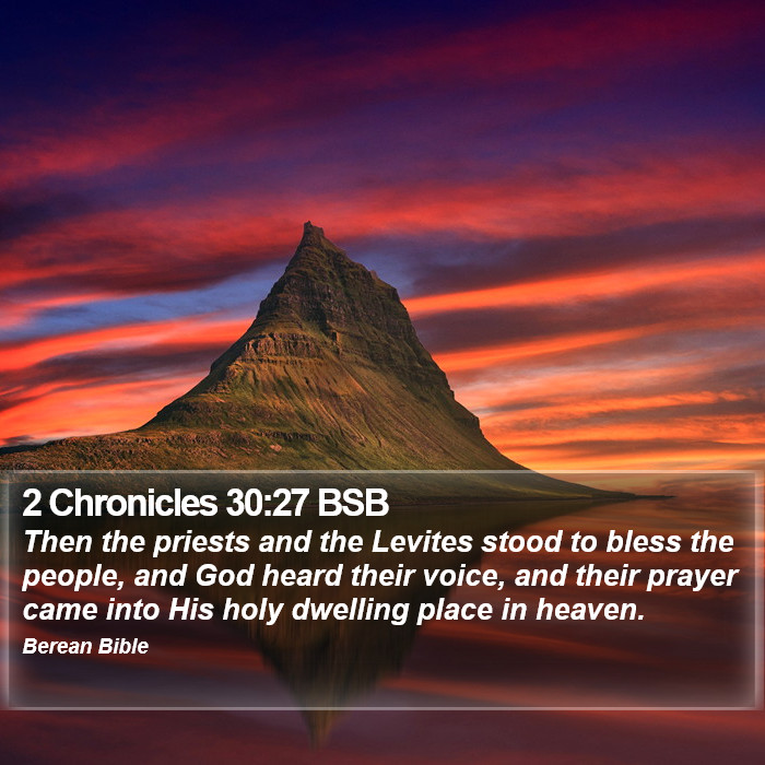 2 Chronicles 30:27 BSB Bible Study