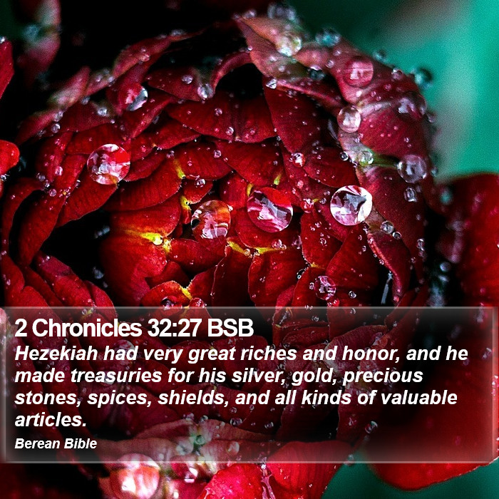 2 Chronicles 32:27 BSB Bible Study