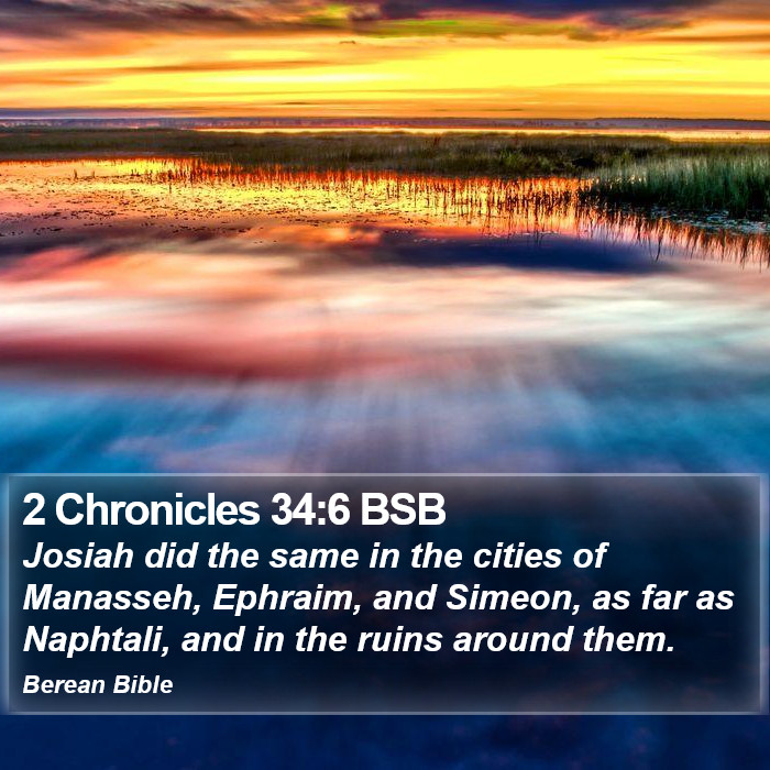 2 Chronicles 34:6 BSB Bible Study