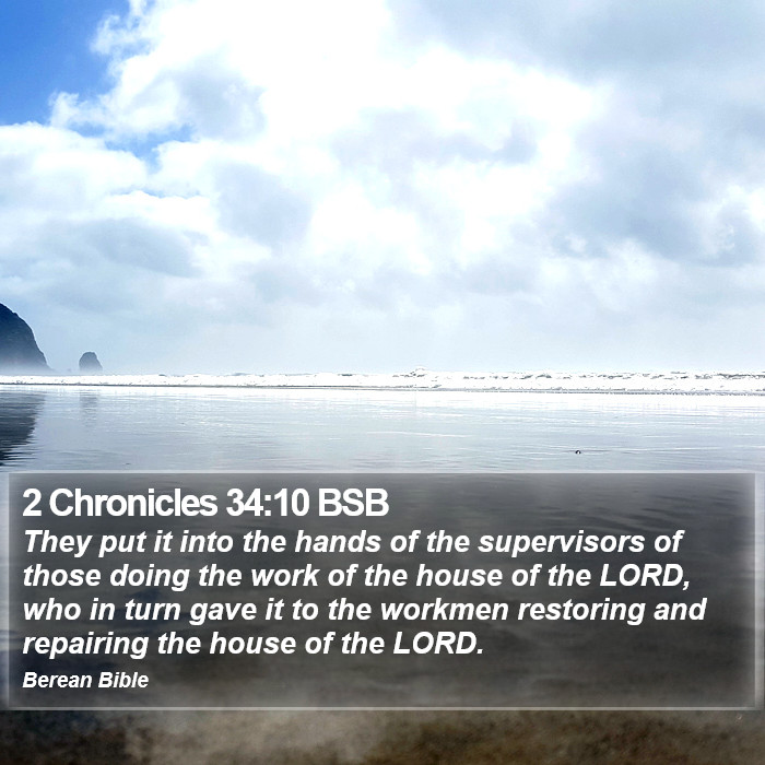 2 Chronicles 34:10 BSB Bible Study