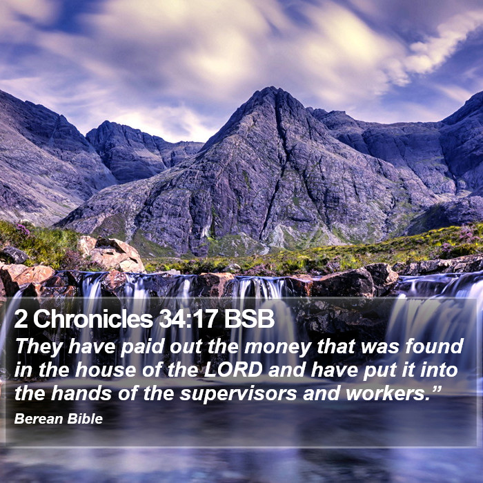 2 Chronicles 34:17 BSB Bible Study