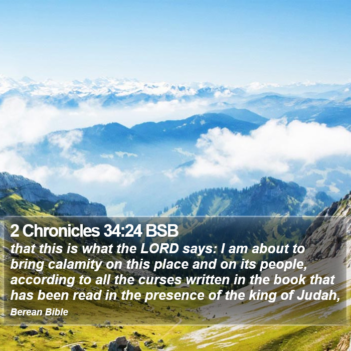 2 Chronicles 34:24 BSB Bible Study