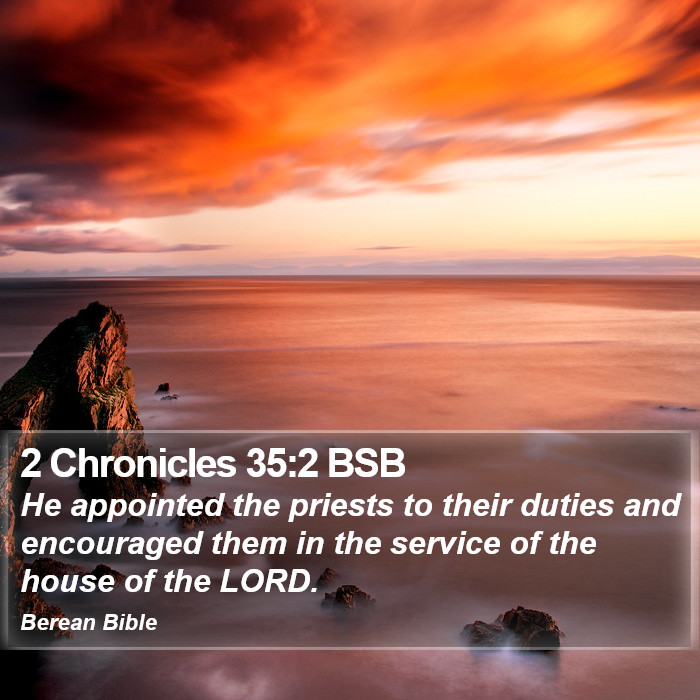 2 Chronicles 35:2 BSB Bible Study