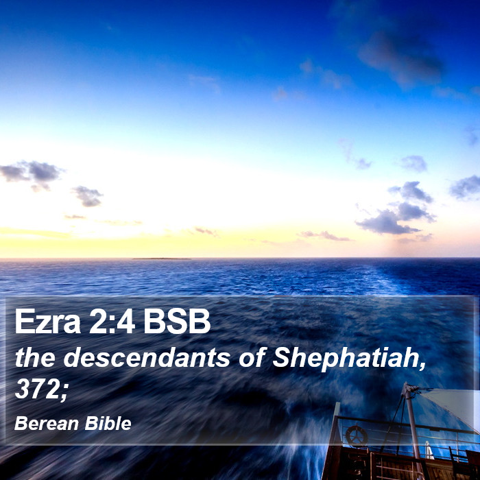 Ezra 2:4 BSB Bible Study